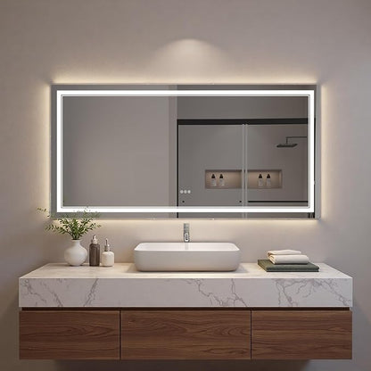 LED Bathroom Mirror with Lights, Wall Mirrors