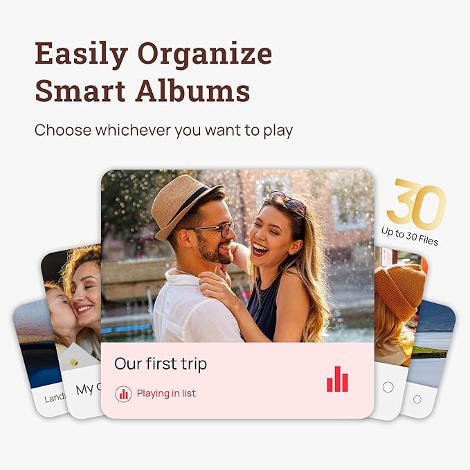 ARZOPA D10 10.1" Premium Metal Digital Picture Frame – HD IPS Anti-Glare Touchscreen, Instant Photo & Video Sharing from Your Phone via Free App, A Thoughtful Gift, Rose Gold