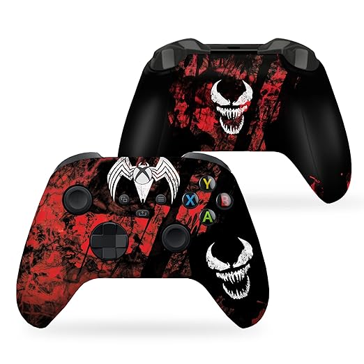 DreamController Carnagge Custom X-box Controller Wireless compatible with X-box One/Series X/S Proudly Customized in USA with Permanent HYDRO-DIP Printing (NOT JUST A SKIN)