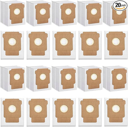 20 Pack Q0520 Vacuum Bags for iRobot Roomba Vacuum 2 Q0520 Essential Robot Vacuum Cleaner,Roomba 105 Combo/Vac,Plus 405 404 505 Combo Max 705 Vac,Max 705 Combo Robot,Disposable Auto-Empty Dust Bin Bag