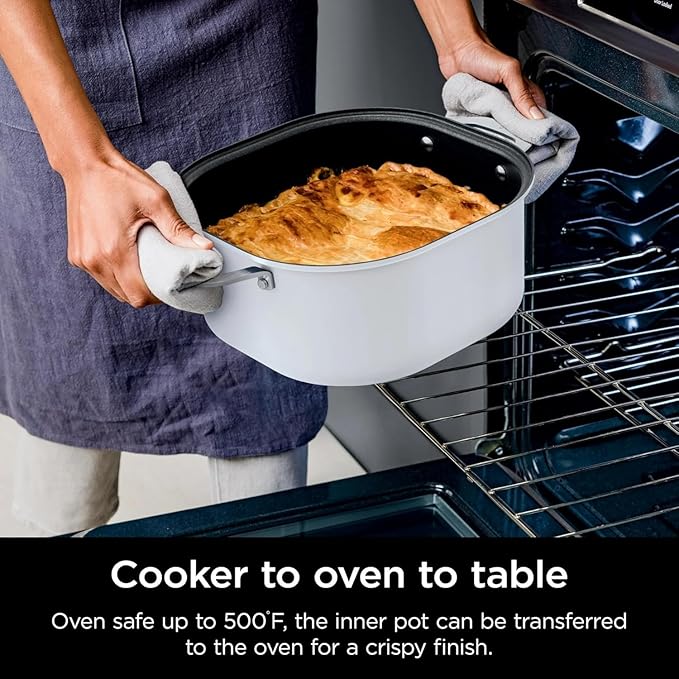 Ninja Foodi PossibleCooker 6.5Qt PRO Plus 10-in-1 Smart Cook System - Multi-Function Rice Cooker, Slow Cooker, Sous Vide with Thermometer - Electric Pot for Kitchen Appliances (6.5 QT)