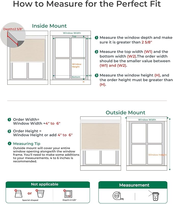Allesin Motorized Roller Blinds – Rechargeable Smart Shades with Remote & Quiet Motor, Top/Bottom Aluminum Rails, Alexa-Compatible for Window (Custom Size, 100% Blackout Wheat-Jacquard)