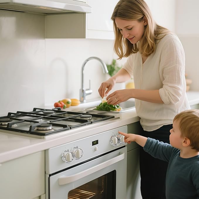 Child Safety Stove Knob Covers Fits knobs Under 1.56 inches in Diameter and 2.1 inches in Height Waterproof, Oil-Resistant, and Heat-Resistant (5-Pack)