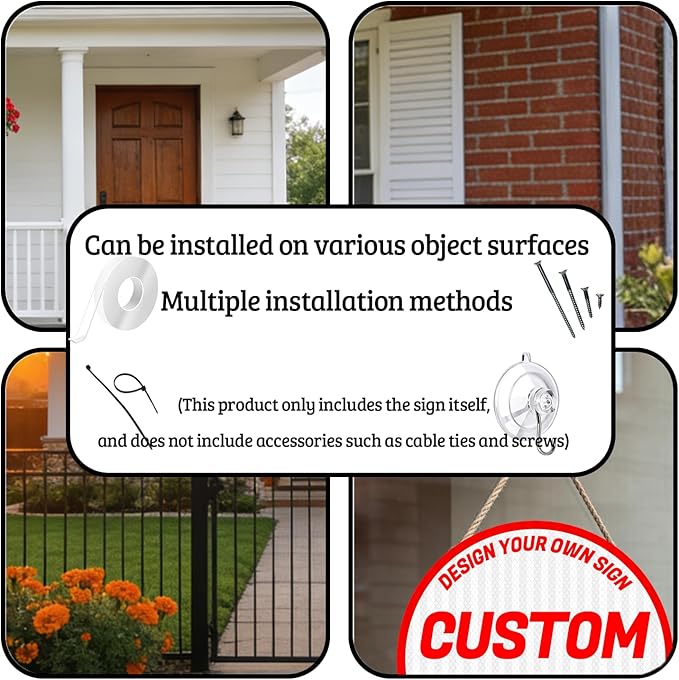 Custom metal outdoor signs, warning sign, custom vertical signs, arrow, multiple sizes/colors available, optional double-sided/reflective, for Business, Workplace, office, Home, road (vertical)