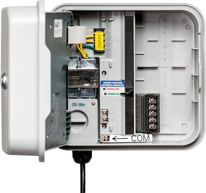 Hunter Hydrawise HPC400 Smart WiFi Irrigation Controller for Lawns and Gardens, 4 Zone, Expandable to 16 Zones, Weather Based, App Controlled Sprinkler System