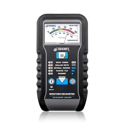 Tramex Moisture Encounter ME5 | Pinless Meter for Measuring Moisture Content in Wood, Drywall & Building Materials