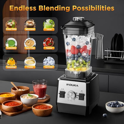 Blender for Smoothies with 64 Oz Capacity, Blenders for Kitchen with BPA-Free Container, Smoothie blender for Ice Crushing, Frozen Drink, Baby Food, Sauces, Dishwasher Safe