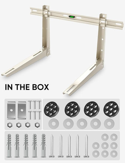 Mini Split Wall Mounting Bracket for 18000-24000 BTU Mini Split Air Conditioner with Leveler Universal Ductless AC and Heat Pump Systems Outdoor