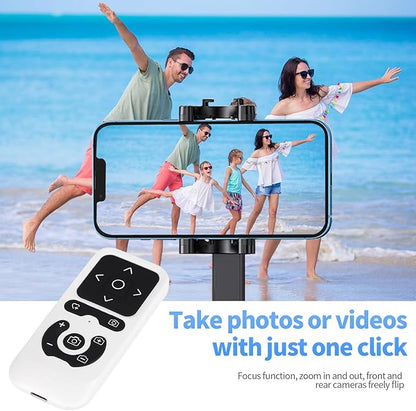 Wireless Camera Remote Control for iPhone, Control Phone Camera Shutter and Zoom, Control Scrolling Remote for Tiktok Videos, Page Turner for Kindle App, for iOS, Android, iPad (White)