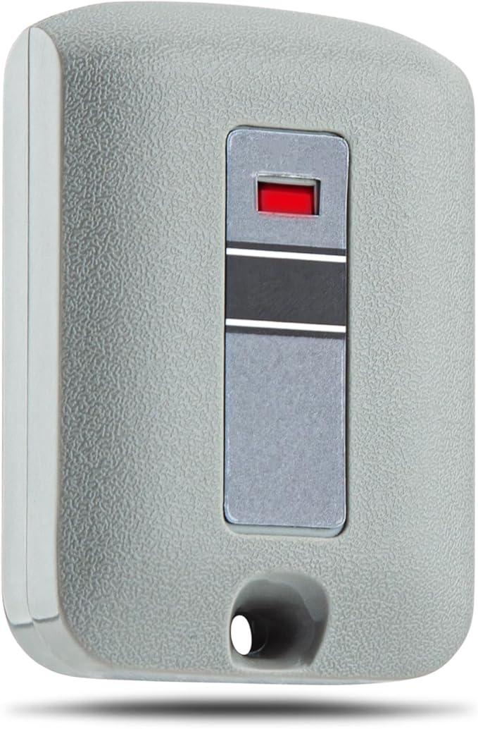 LAWOHO MCS307010 300MHz 10 Dip Switches 1-Channel Mini Key Ring Transmitter for Linear Multi-Code MCS308911, 3089, 3060, 3070, 4120 Gate Opener Garage Door Remote Control