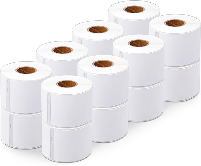 Aegis Adhesives - 2-1/8" X 2-3/4" Replacement for DYMO 30258 (16 Rolls/6400 Labels) Direct Thermal Diskette Media and Veterinary Labels - Compatible With LabelWriter 450, 450 Turbo, 4XL (NOT 550, 5XL)