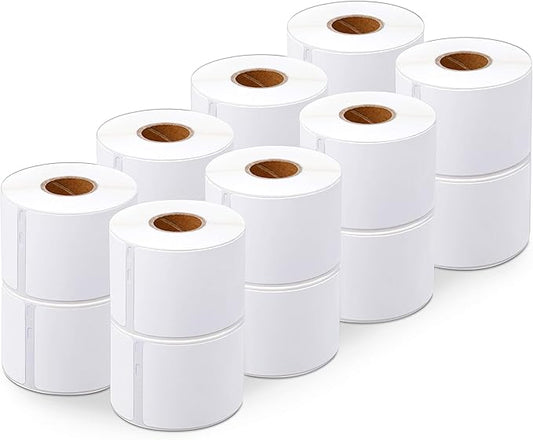 Aegis Adhesives - 2-1/8" X 2-3/4" Replacement for DYMO 30258 (16 Rolls/6400 Labels) Direct Thermal Diskette Media and Veterinary Labels - Compatible With LabelWriter 450, 450 Turbo, 4XL (NOT 550, 5XL)