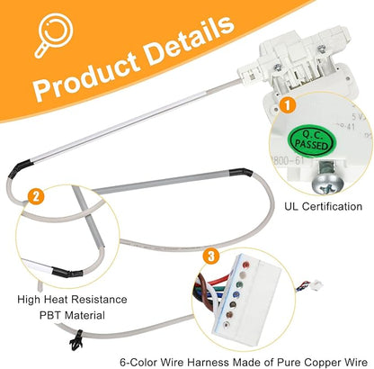 Upgrade W10810403 W10861642 W10787836 Washer Lid Lock Assembly Replacement for Whirlpool Cabrio Kenmore Series 600 700 Maytag Bravos XL Replaces W10787878 AP5984435 - Lifetime Warranty