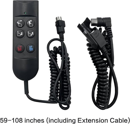 Lift Chair Power Recliner 6 Button 5 Pin Hand Control Remote Replacing ZK756HCL Replacement