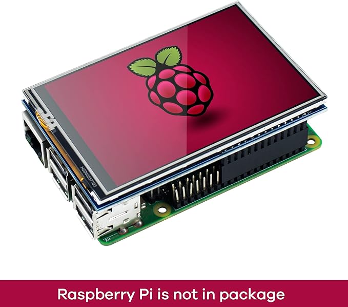 3.5 Inch 480x320 Touch Screen TFT LCD SPI Display Panel for Raspberry Pi B, B+, 2B, 3B, 3B+,4B, 5