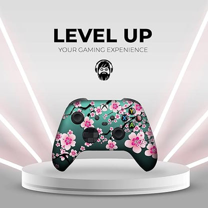 DreamController Cherry Blossom Custom X-box Controller Wireless compatible with X-box One/Series X/S Proudly Customized in USA with Permanent HYDRO-DIP Printing(NOT JUST A SKIN) (MODDED)