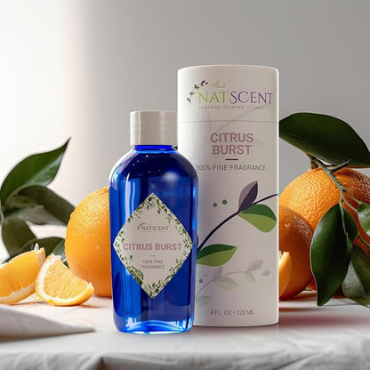 Citrus Burst Essential Oils for Diffusers for Home, Nature-derived Citrus Essential Oil, Long-Lasting & Family-Friendly Diffuser Oils Scents, IFRA Certified, Cold Air & Ultrasonic – 4oz