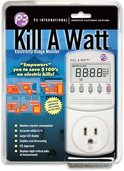 P3 International Kill-A-Watt Electric Usage Monitor