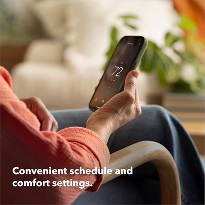 ecobee Smart Thermostat Essential - Energy Star Certified programmable Wi-Fi Thermostat - Works with Siri, Alexa, and Google Assistant