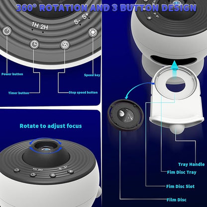 Galaxy Star Light Projector for Bedroom, XFWOJOO Upgrade 13 in 1 Planetarium Projector Ceiling Night Light Milky Way Lighting with Timer, LED Space Galaxy Lamp Room Decor for Adults Kids Gifts