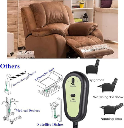 2 Button Remote Electric Recliner Manual Control Controller,5 Pin Fixed Straight Plug Replacement Fixed Okin Limoss Dewert Power Recliner Lift Chair,Lazy Chair