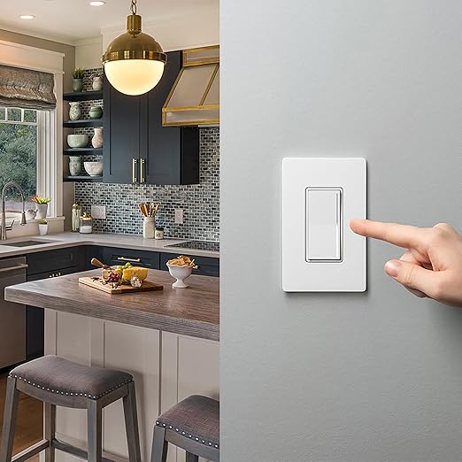 Lutron Sunnata Touch Dimmer Switch with LED+ Advanced Technology for LED and Incandescent, 3 Way/Multi Location, STCL-153MS-WH, White (6 Pack)