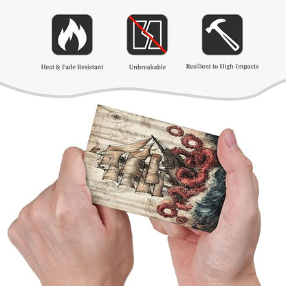 Light Switch Cover Plate Vintage Octopus Ocean Sailboat Bizarre Adventure 1 Gang No Device Blank Electrical Wall Plates Faceplate Decorative Switch Plate for Bathroom Kids room Decor