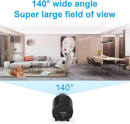 Smallest Wireless WiFi IP Camera,HD1080P Portable Mini Camera with Video Recording Live Feed,Baby Monitor,Nanny Cam,with Night Vision,Motion Detection,Cloud Storage for Security with iOS Android APP