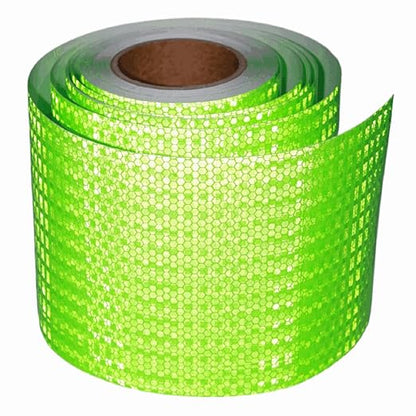 Green Reflective Tape Outdoor Waterproof 6 inch Wide, High Visibility Warning Industrial Marking Tape, Safety Stickers (68 feet)