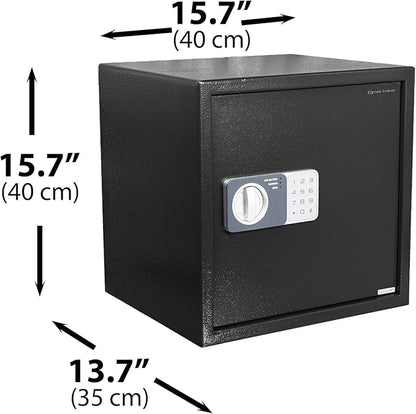 Genie Hand – Time Delay Safe, Anti Robbery Safe Box, Timed Controlled Opening – B-Class Lock – Anti Bounce Technology (Large - Standard)