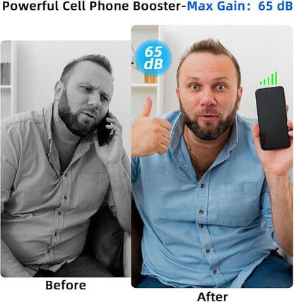 Cell Phone Booster for Home & Multi-Room,Up to 7,000 sq ft,Cell Phone Signal Booster for Band 5/12/13/17,Boost 5G 4G Data for All U.S. Carriers FCC Approved Cell Signal Booster