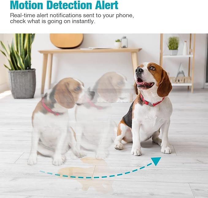 2.5K Security Camera Indoor, 360° Cameras for Home Security, 5G/2.4G WiFi Pet/Dog/Baby/Nanny/Cat Monitor Camera with Phone app, 2-Way Audio, Night Vision, 24/7 SD Card Storage, Cloud, Works with Alexa