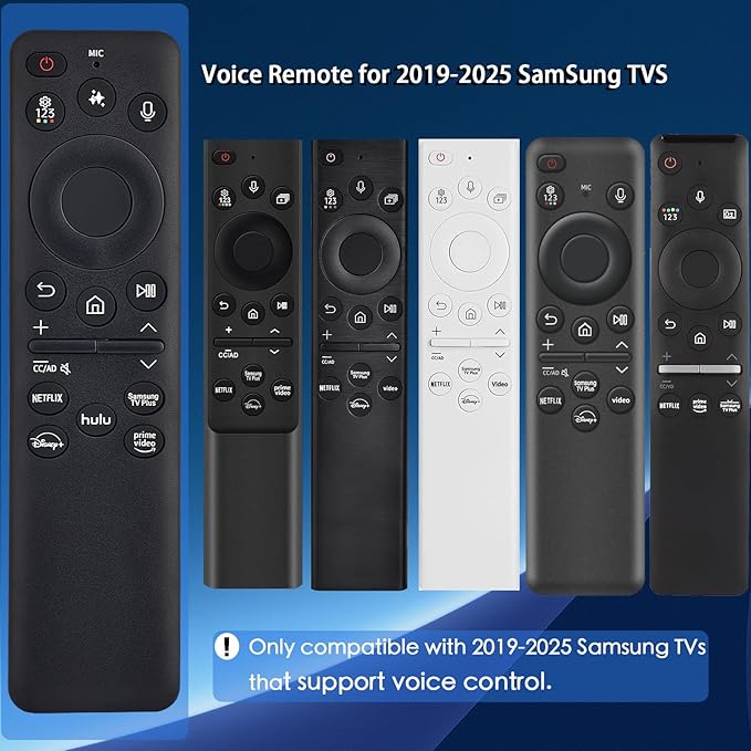 [2025 Model] VG-TM2560EN for Samsung Smart TV Remote:AI Smart Voice Control for All 2019 to 2025 Samsung,Replacement for The Frame TV/Crystal UHD/QLED/NEO QLED/Curved 4K 8K Televions