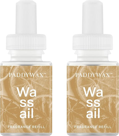 Pura & Paddywax Home Scent Refill - Smart Air Diffuser - Up to 120-Hours of Luxury Fragrance per Refill - Home Essential - Clean & Safe Diffuser Fragrance - 2 Pack, Wassail