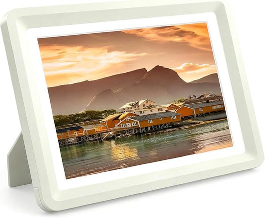 5x7 Picture Frame with Acrylic Front, ABS Frame for 5x7 or 4x6 Photos, Shatterproof UV-Resistant Tabletop Photo Frame, Vertical/Horizontal Display for Home Décor, Lightgray-v1