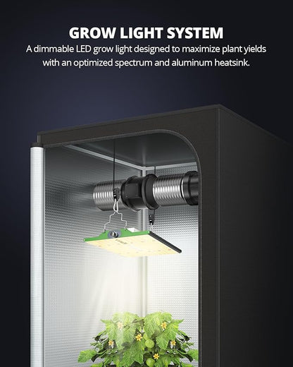 VIPARSPECTRA P1000 LED Grow Light for Seed Starting Vegetables Bloom, Dimmable Plant Lights Dimming Daisy Chain Grow Lights for Indoor Plants Full Spectrum for 3x3/2x2 Grow Tent