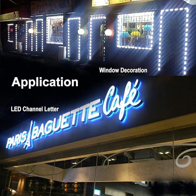 Led Module, LED Windows Lights 6000K 200pcs 99Ft 5730 SMD 150LM Per LED Module IP65 Waterproof for Letter Sign Advertising Signs.(White Light)