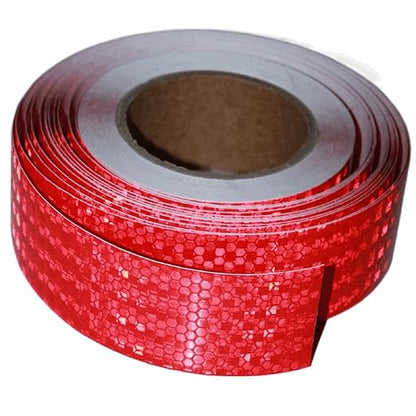 Red Reflective Tape Outdoor Waterproof 2 inch, High Visibility Warning Industrial Marking Tape, Safety Stickers (68 feet)