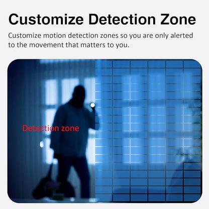 EVERSECU Smoke & Gas Detection Home Security Camera with Sound Alarm & Real Time Alert, Humanoid Auto Tracking, 2 Way Audio, Night Vision, Compatible with Alexa, Baby Monitor/Elder/Pet Camera