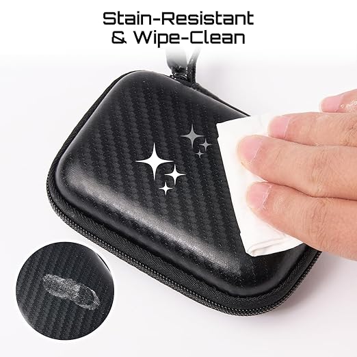 Seesii 2.8 Inch Protective Case for NanoVNA-H: Customed EVA Hard Shell Storage Pouch for Nano Vna Antenna Analyzer, Waterproof Shockproof Design with Carry Strap