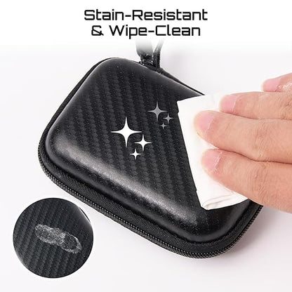 Seesii 2.8 Inch Protective Case for NanoVNA-H: Customed EVA Hard Shell Storage Pouch for Nano Vna Antenna Analyzer, Waterproof Shockproof Design with Carry Strap
