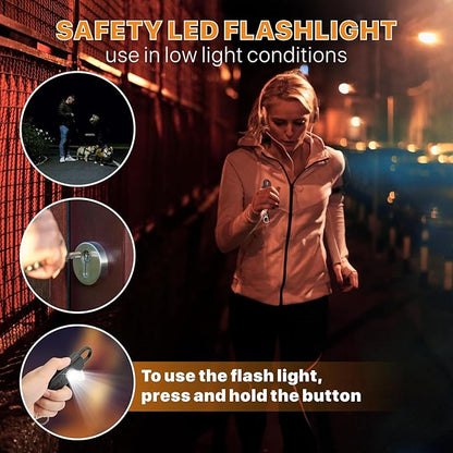 Safe Sound Personal Alarm, 2 Pack 130 dB Loud Siren Song Emergency Security Alarm Keychain with Strobe LED Light, Personal Sound Safety Siren for Women, Men, Children, Elderly