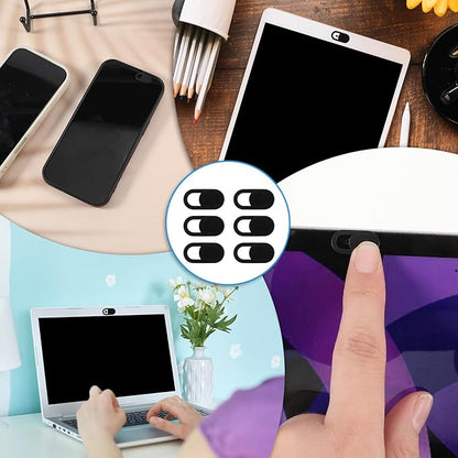 50 Pcs Webcam Cover Slide, 0.023 Inch Ultra-Thin Universal Laptop Camera Cover Slide for Laptop, Computer, Phone Protect Your Privacy and Security