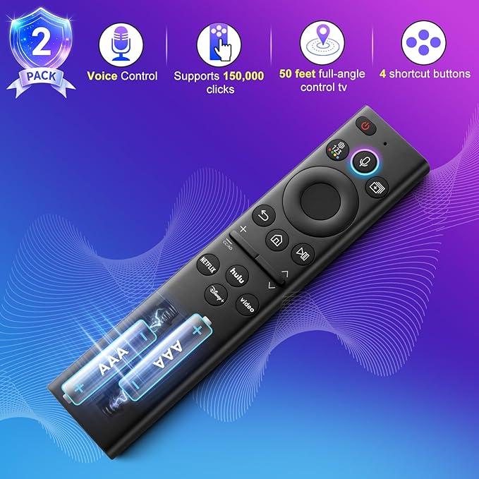 Replacement-Voice-for-Samsung-Smart-TV-Remote-Control-Universal BN59-01385A Compatible with Samsung Frame Curved QLED Crystal UHD TVs