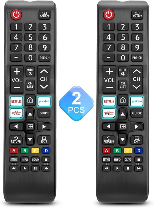 【Pack of 2】 Universal for Samsung-TV-Remote-Control Replacement,Compatible with All Samsung Smart Frame QLED LED 7 Series TVs