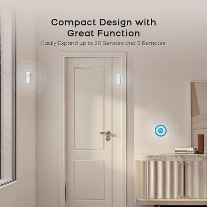 PGST Home Alarm System,Smart Home Security Systems with Instant Tuya App Alerts,8 Pieces Door Alarm Kits Siren Hub with Motion and Door Sensors,Remote,Work with Alexa for Villa,Apartment,Kids Safety