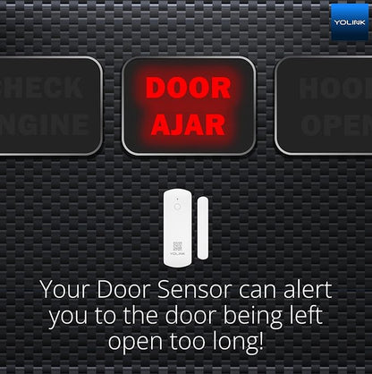YoLink LoRa Smart Door & Window Sensor 3-Pack: Door Left-Open Reminders, up to 1/4 Mile Open-Air Range, up to 5 Year Battery Life, Alexa, IFTTT, Home Assistant