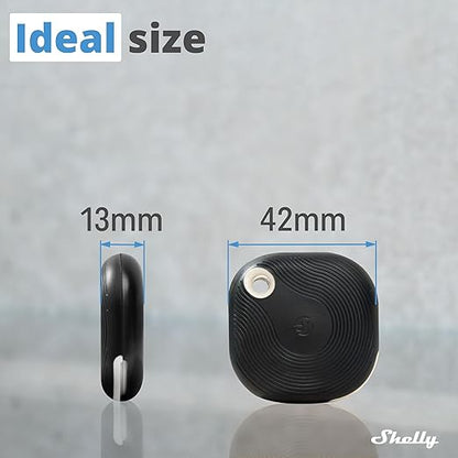 Shelly Blu Button Tough Black | Bluetooth-Operated Multi-Click Action and Scenes Activation Button | Versatile Control | Home Automation | IP54 Waterproof | Highly Resilient | Broad Range