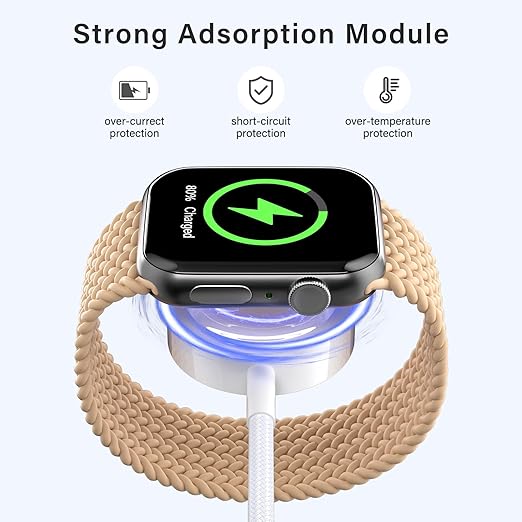 Travel Essentials,3 in 2 USB C Cable for Apple Watch Charger ，Multi Charging Cable Cord,Vacation Camping RV Essentials,Portable Designed for iWatch Series 11-2/Ultra/SE &iPhone 17-12-4FT