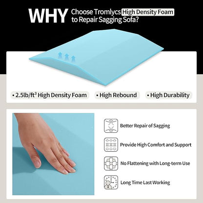 Tromlycs Couch Supports for Sagging Cushions Trapezoidal Furniture Seat Under Cushion Sag Repair Set of 2